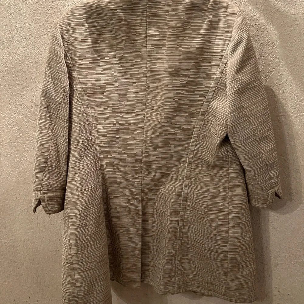 Nine West Tan Classic Long Blazer - Picture 4 of 4